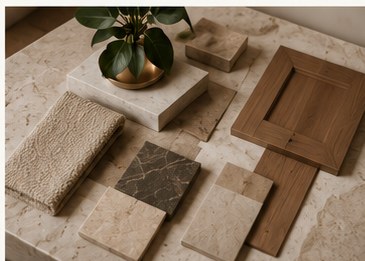 Interior material selections