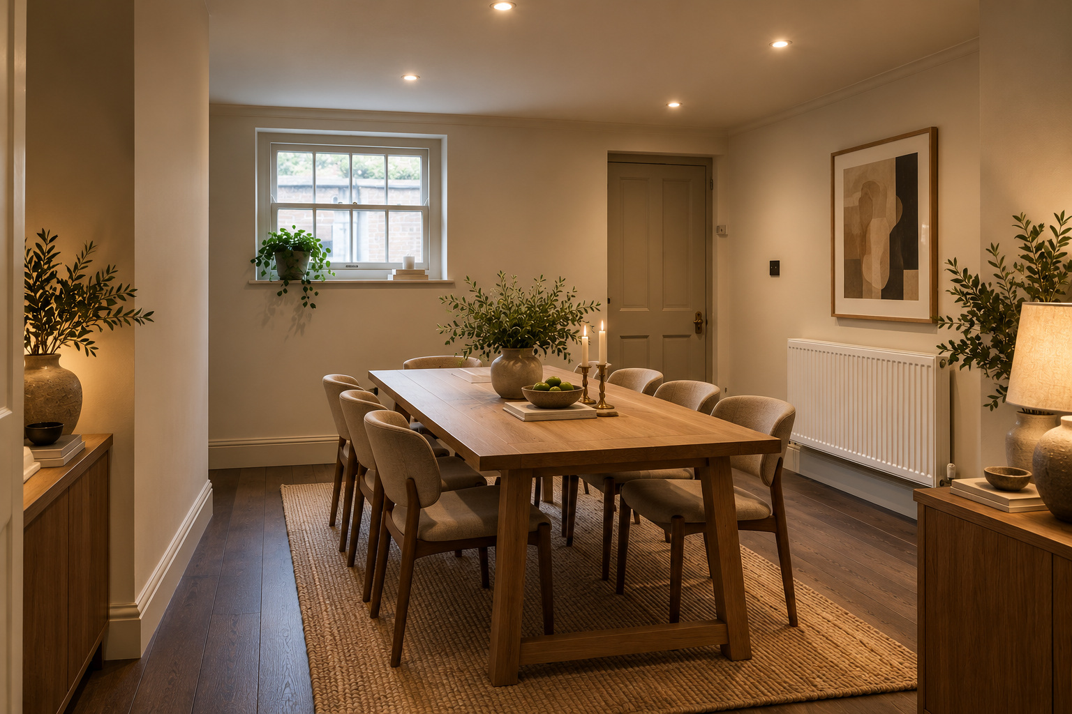 Victorian Townhouse basement dining room