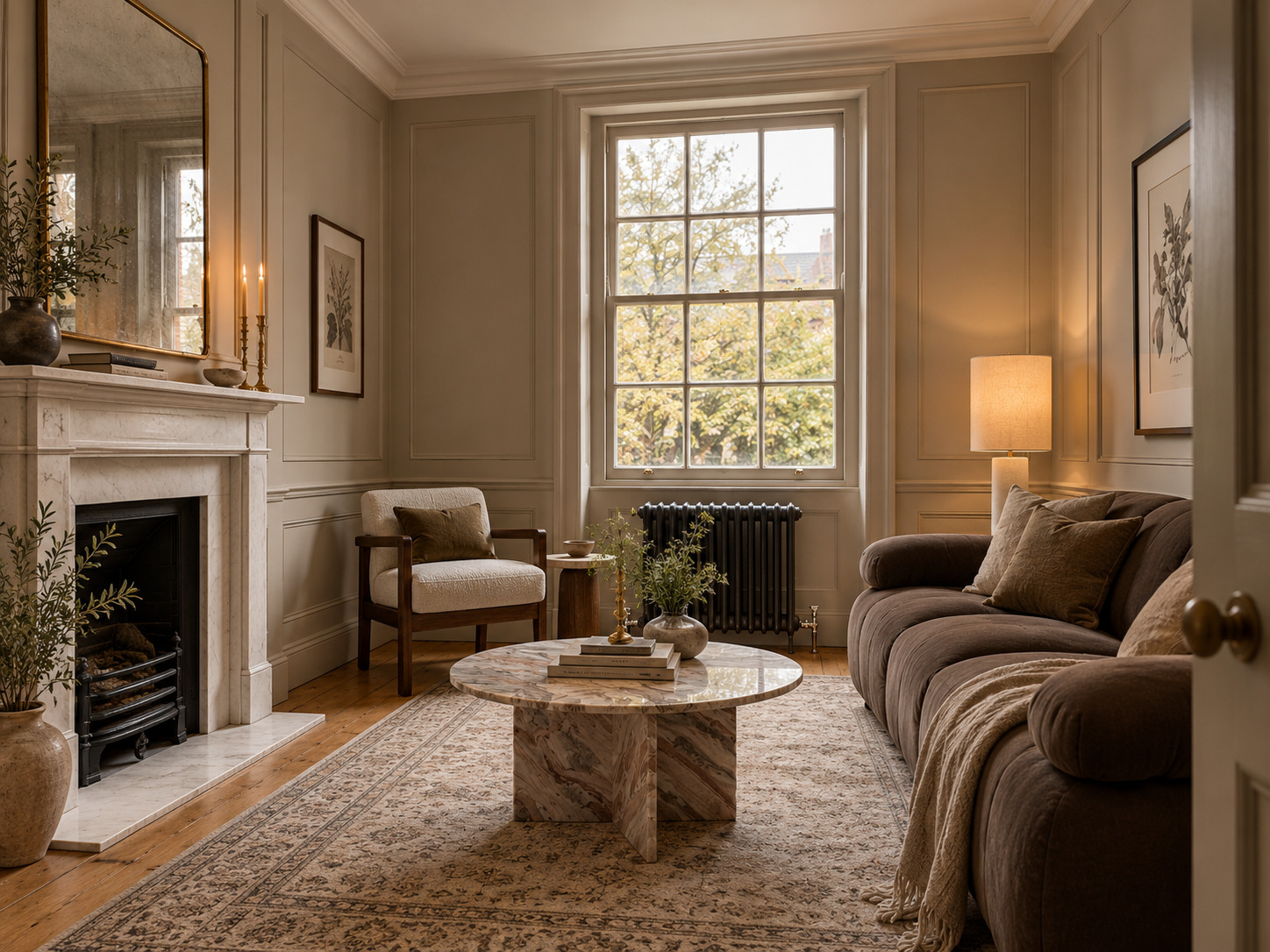 Victorian Townhouse living room design visualisation