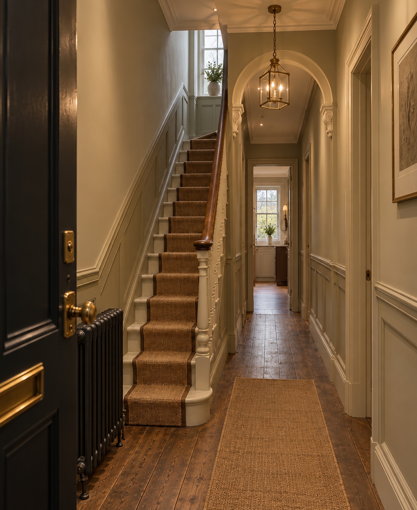Period townhouse staircase design visualisation